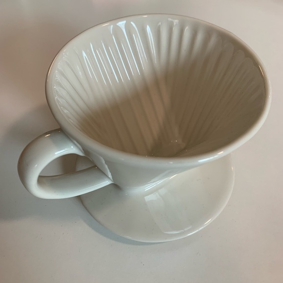 Muji Beige Porcelain Coffee Dripper - Picture 2 of 5